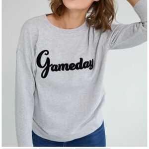 Shiraleah Gameday Grey Crew Neck Sweatshirt Medium